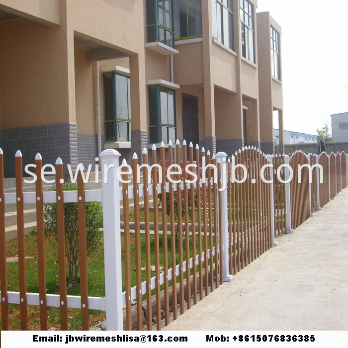 Plastic Garden Fence /PVC Steel Picket Fence